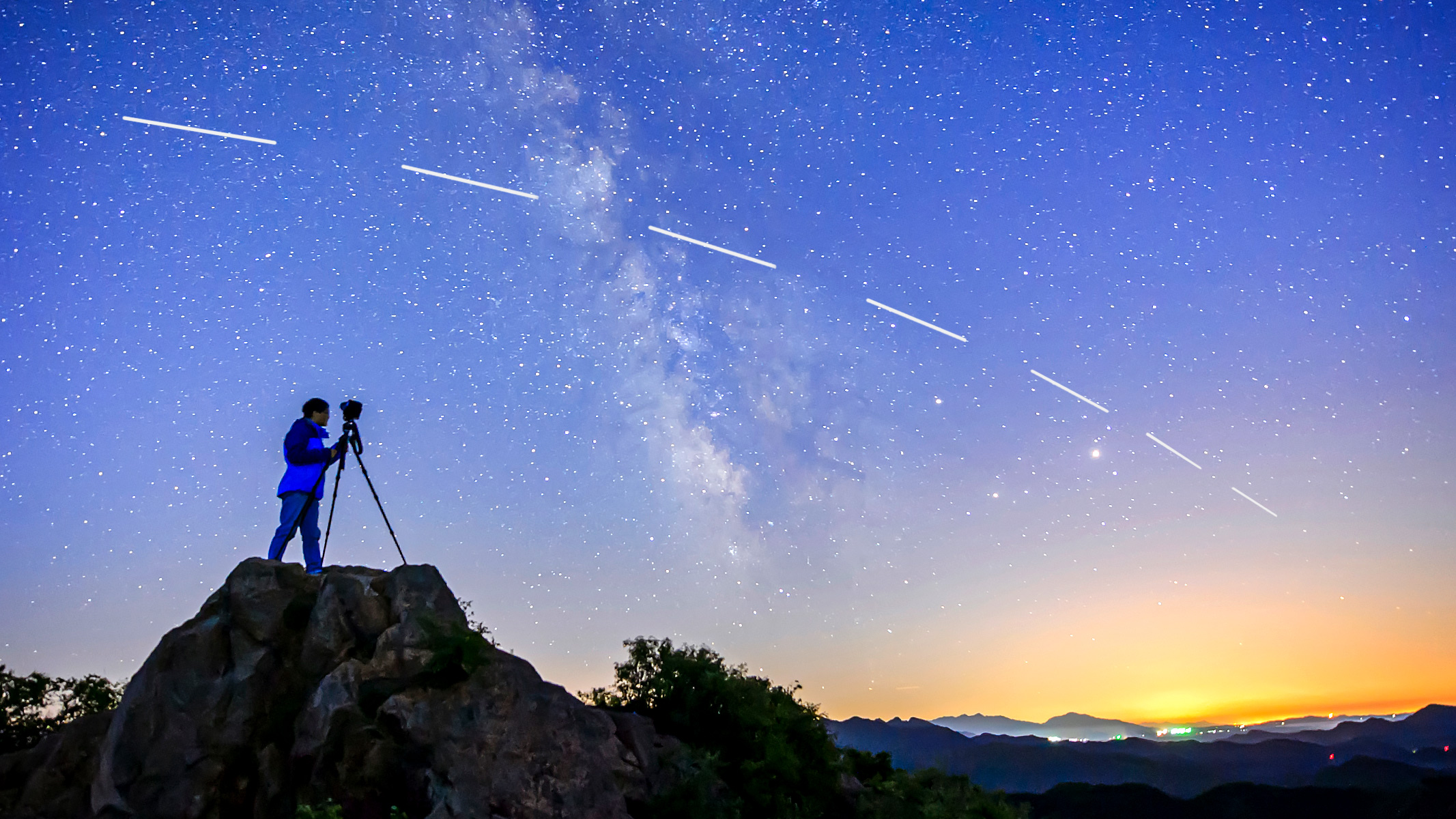 Satelit Starlink na oběžné dráze Země